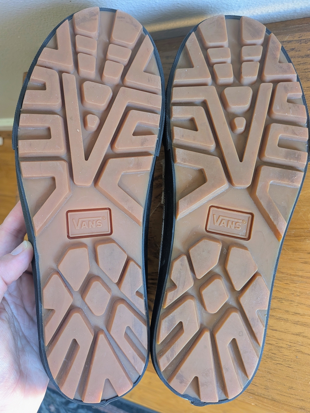 Vans Plaid Khaki Slip-On Loafers - Picture 5 of 5